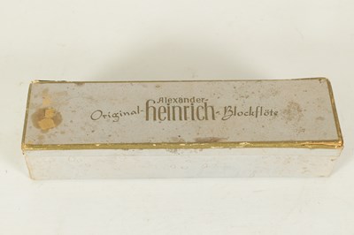 Lot 47 - AN ALEXANDER HEINRICH TENOR RECORDER