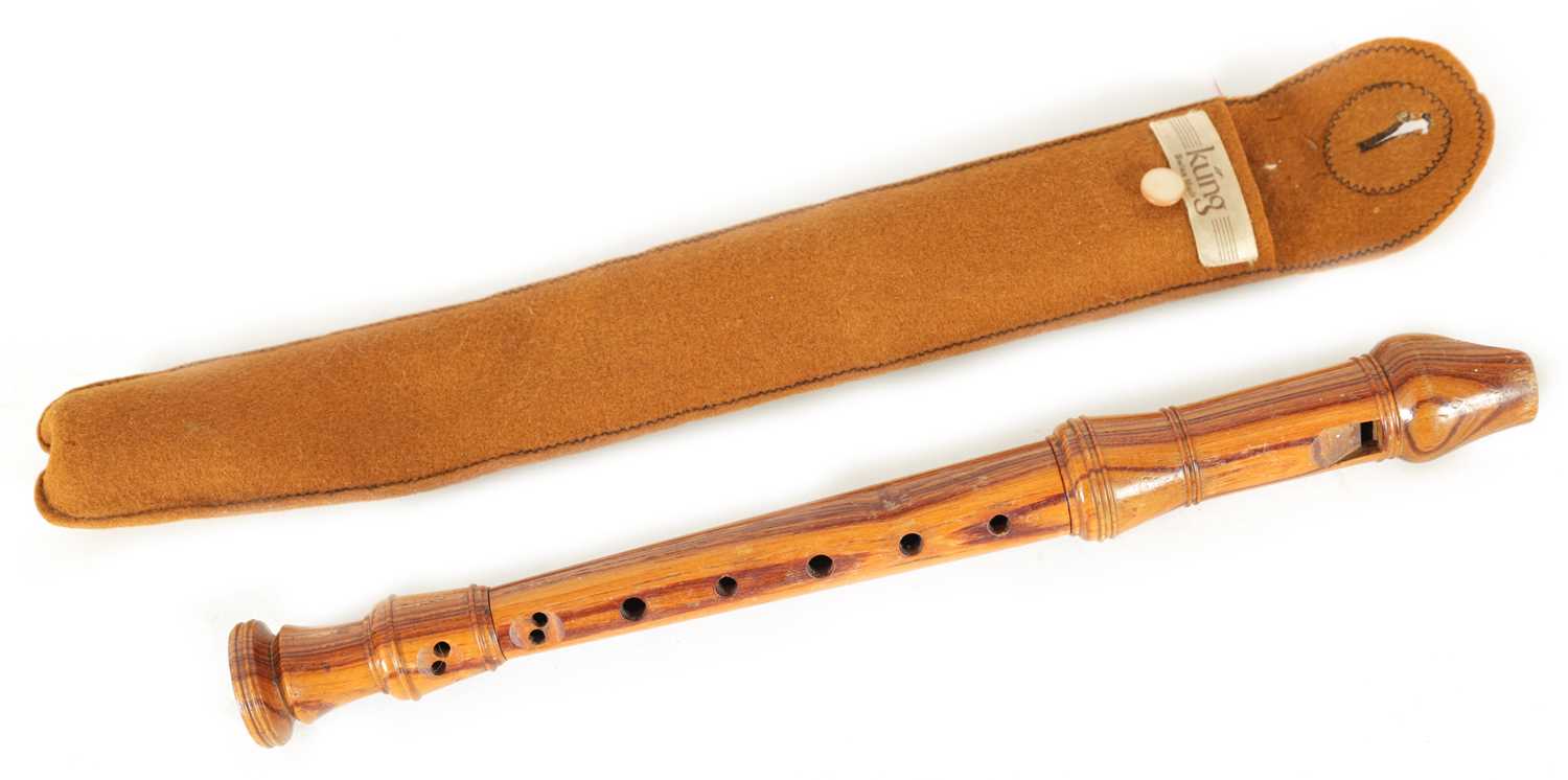 Lot 38 - A KUNG MEISTERSTUCK DESCANT RECORDER