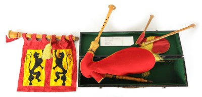 Lot 29 - A SPANISH GAITA GALLEGA (BAGPIPES)