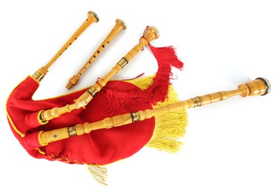 Lot 88 - A SPANISH GAITA GALLE (BAGPIPES)