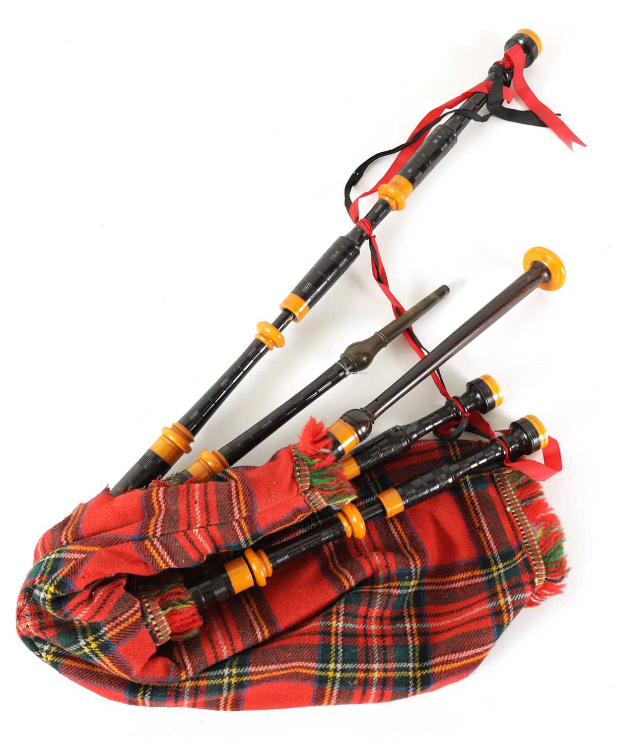 Lot 128 - A SET OF SCOTTISH BAGPIPES BY SINCLAIR, LEITH.