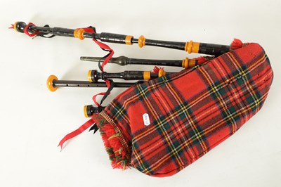 Lot 128 - A SET OF SCOTTISH BAGPIPES BY SINCLAIR, LEITH.