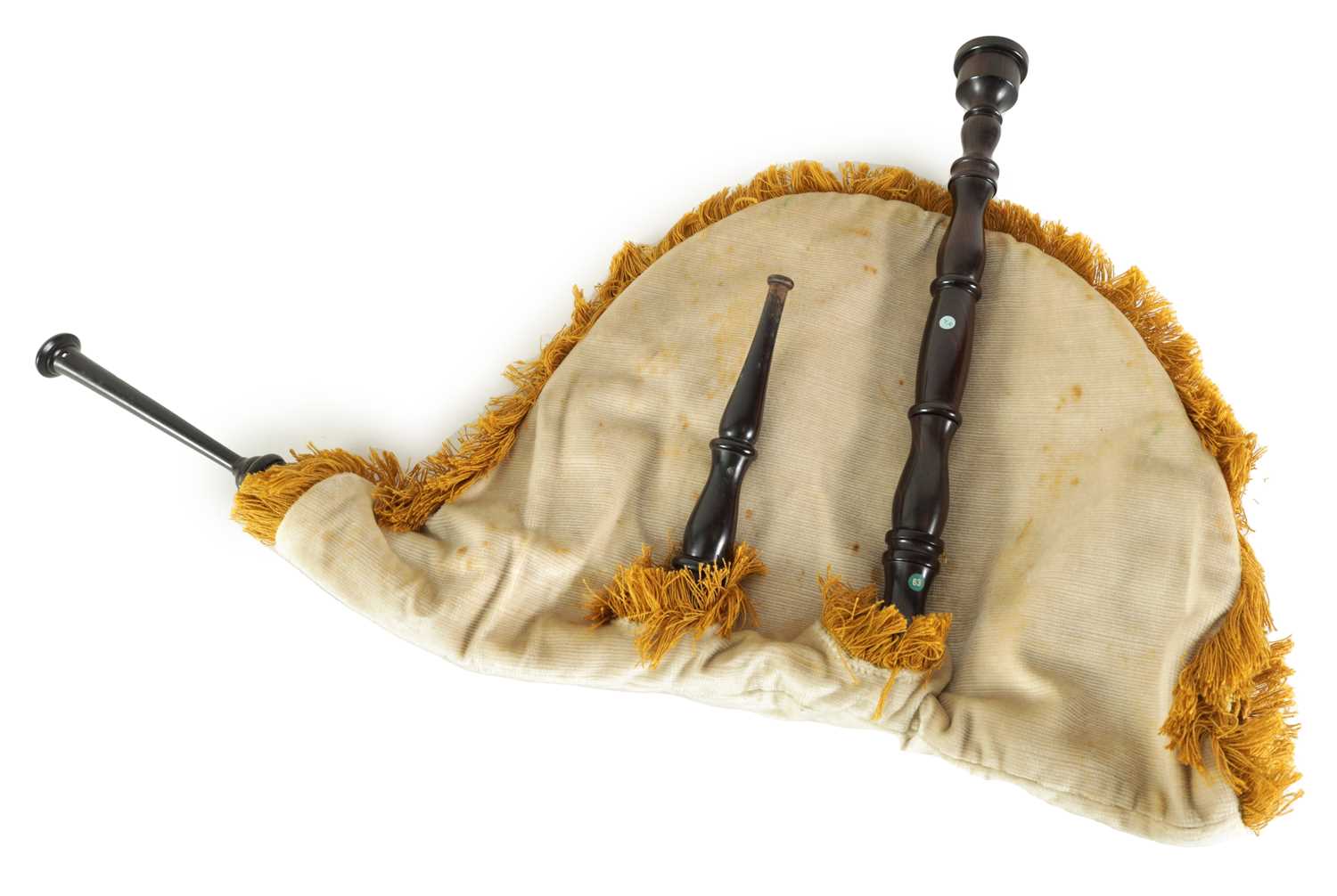 Lot 150 - A BINOU KOZH FRENCH BAGPIPES