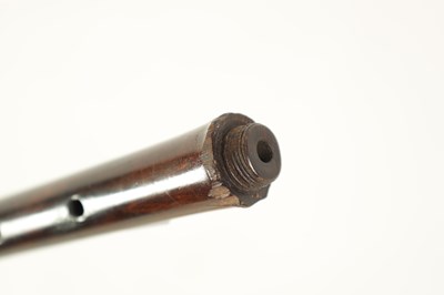 Lot 126 - A MOECK SOPRANO RENAISSANCE STYLE RECORDER TOGETHER WITH A COPPER WIRED PIPE AND A HARDWOOD BAGPIPES PRACTICE CHANTER
