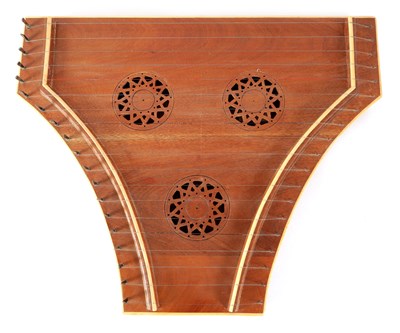 Lot 87 - A 20TH CENTURY HARDWOOD DULCIMER BY PETER ECKER DATED 1970
