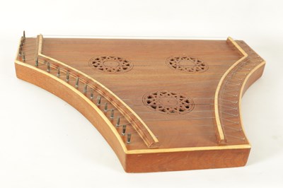Lot 87 - A 20TH CENTURY HARDWOOD DULCIMER BY PETER ECKER DATED 1970