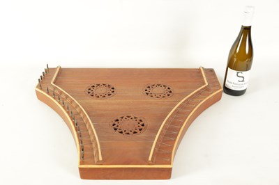 Lot 87 - A 20TH CENTURY HARDWOOD DULCIMER BY PETER ECKER DATED 1970