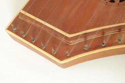 Lot 87 - A 20TH CENTURY HARDWOOD DULCIMER BY PETER ECKER DATED 1970