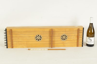 Lot 69 - A RENAISSANCE STYLE DULCIMER WITH BEATER