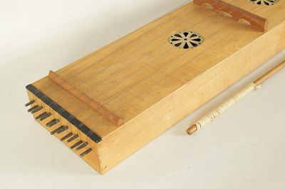 Lot 69 - A RENAISSANCE STYLE DULCIMER WITH BEATER