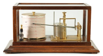 Lot 1285 - SHORT & MASON, LONDON. NUMBER 64147 A 19TH-CENTURY MAHOGANY CASED BAROGRAPH