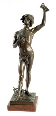 Lot 937 - JOAQUIM ANGLES CANE (1859 - 1911) A LATE 19TH CENTURY FIGURAL BRONZE SCULPTURE