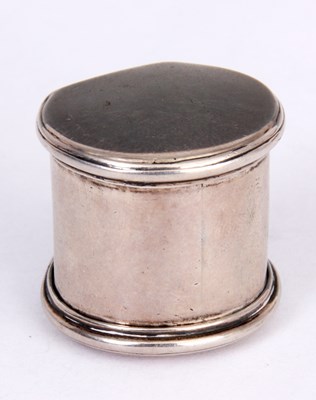 Lot 60 - A GEORGE III SILVER NUTMEG GRATER of circular...