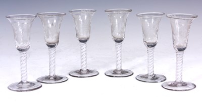 Lot 68 - A SET OF SIX 18TH CENTURY ENGRAVED...