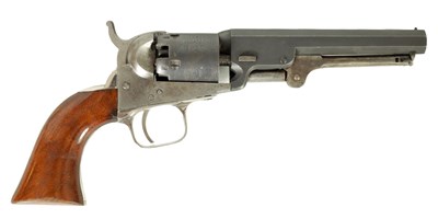 Lot 593 - A 5-SHOT .31 COLT MODEL 1849 PERCUSSION SINGLE-ACTION POCKET REVOLVER