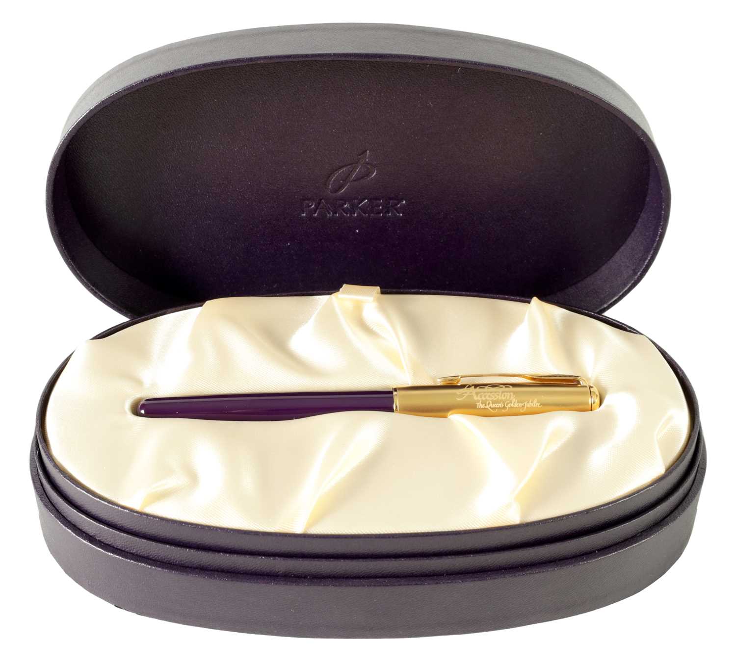 Lot 407 - A PARKER SONNET ACCESSION FOUNTAIN PEN COMMEMORATING THE QUEENS GOLDEN JUBILEE