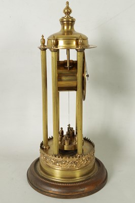 Lot 1154 - AN EARLY 20TH CENTURY 400-DAY BANDSTAND TORSION CLOCK