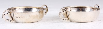 Lot 86 - A PAIR OF EARLY 20TH CENTURY SILVER WINE...