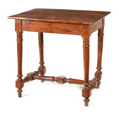 Lot 1367 - AN 18TH CENTURY BURR YEW WOOD SIDE TABLE