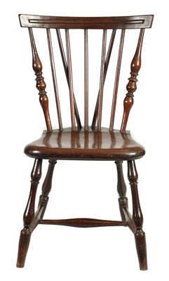 Lot 1344 - AN 18TH CENTURY MAHOGANY AMERICAN STYLE SINGLE CHAIR