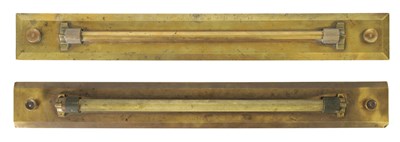 Lot 700 - TWO 19TH CENTURY LACQUERED BRASS NAVIGATIONAL ROLLING RULES ONE BY J HALDEN & CO