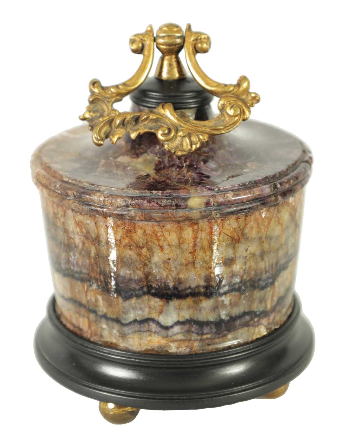 Lot 959 - A 19TH-CENTURY-TURNED-BLUE JOHN PAPERWEIGHT