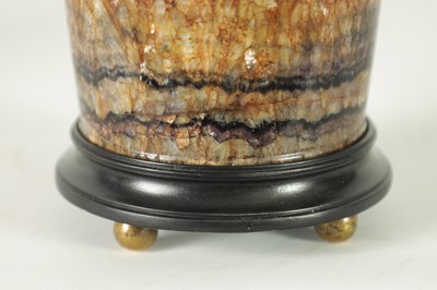 Lot 959 - A 19TH-CENTURY-TURNED-BLUE JOHN PAPERWEIGHT