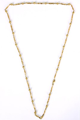 Lot 93 - A LADIES 9CT GOLD NECKLACE 76cm long, weight...