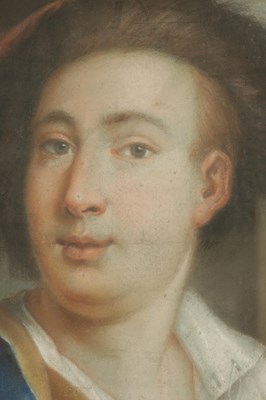 Lot 1078 - AN EARLY 18TH CENTURY PASTEL PORTRAIT OF A GENTLEMAN