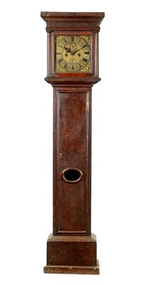 Lot 1286 - JOHN EAGLE, LONDINI FECIT. A LATE 17TH CENTURY SIMULATED WALNUT LONGCASE CLOCK