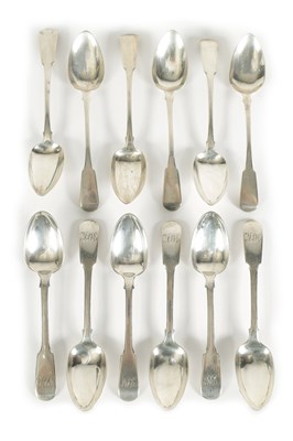 Lot 307 - A SET OF SIX GEORGE III SILVER TEASPOONS BY PAUL STORR