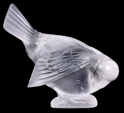 Lot 103 - R. LALIQUE, A FROSTED GLASS PAPERWEIGHT OF A...