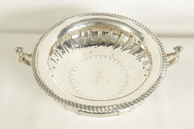 Lot 293 - A GOOD QUALITY LARGE EDWARD VII SILVER TWO HANDLE SILVER BOWL