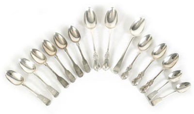 Lot 300 - A COLLECTION OF GEORGIAN AND VICTORIAN SILVER SPOONS