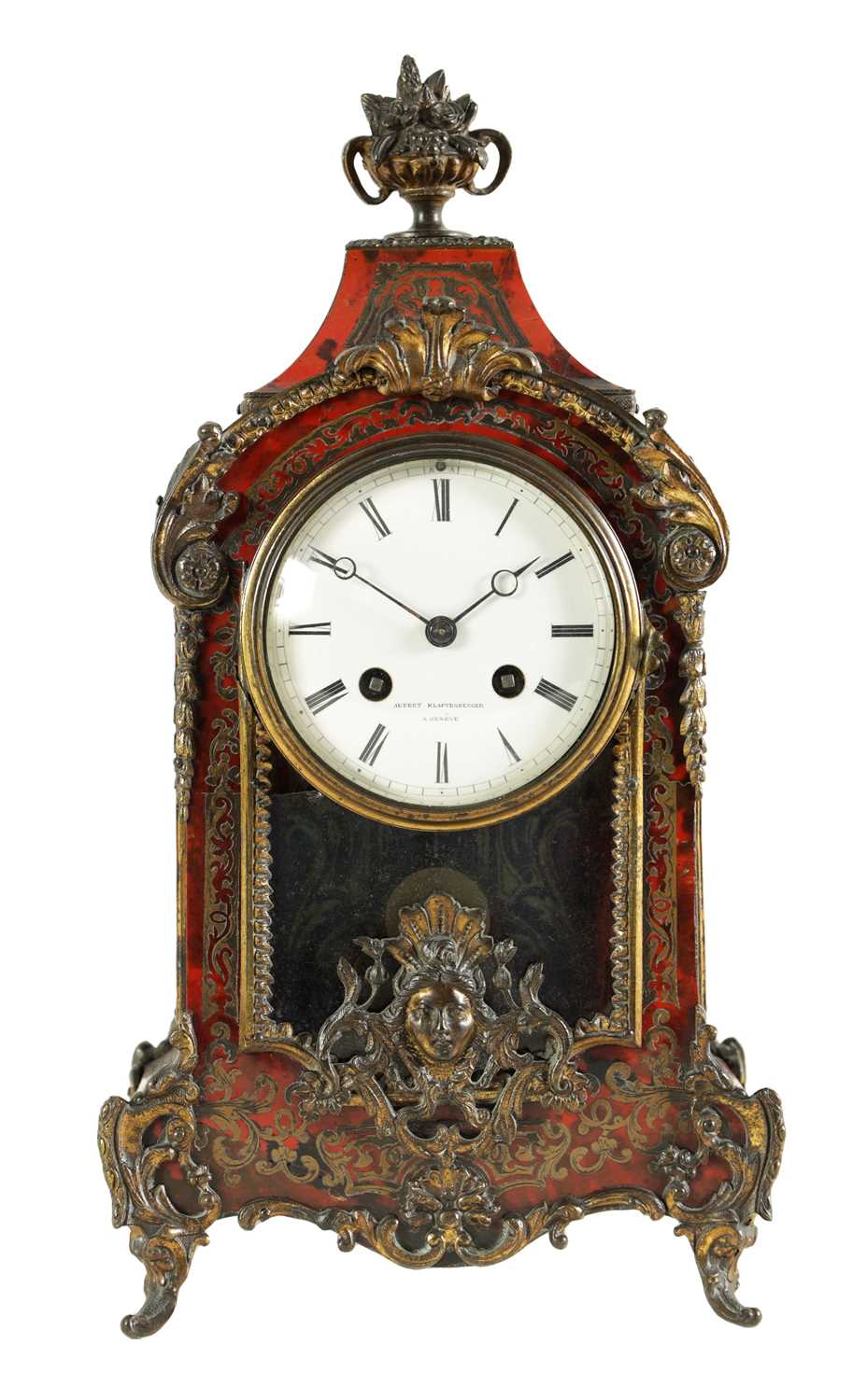 Lot 818 - FRENCH BOULLE MANTEL CLOCK