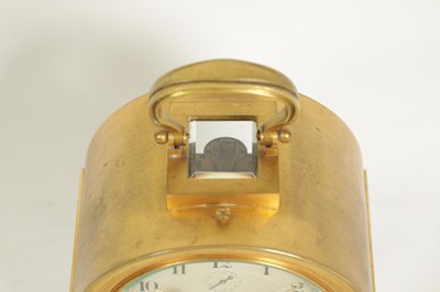 Lot 837 - L. LEROY, PARIS. A FINE AND RARE GIANT GILT BRASS ‘BOURNE’ CASED GRAND SONNERIE STRIKING CARRIAGE CLOCK