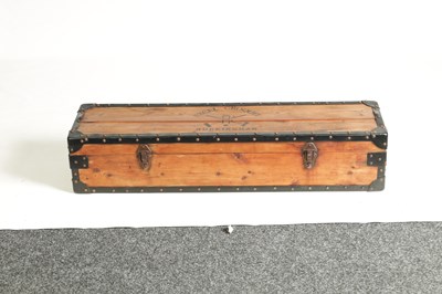 Lot 587 - A CASED CROQUET SET