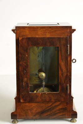 Lot 857 - CHARLES FRODSHAM, 115 NEW BOND STREET. NO. 2131. A SMAL WALNUT FUSEE LIBRARY CLOCK