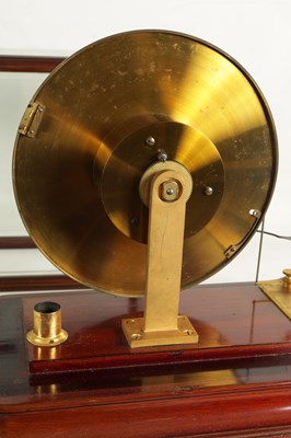 Lot 853 - A RARE LATE 19TH CENTURY MAHOGANY BAROGRAPH WITH DISC CHART