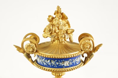 Lot 789 - A LATE 19TH CENTURY FRENCH ORMOLU AND PORCELAIN PANELLED MANTEL CLOCK