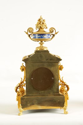 Lot 789 - A LATE 19TH CENTURY FRENCH ORMOLU AND PORCELAIN PANELLED MANTEL CLOCK