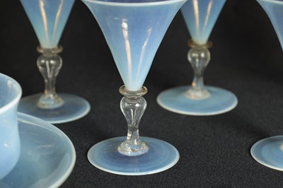 Lot 6 - A COLLECTION OF LATE 19TH CENTURY VASELINE GLASSWARE
