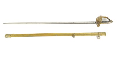 Lot 490 - A VICTORIAN 1822 PATTERN INFANTRY OFFICER'S SWORD