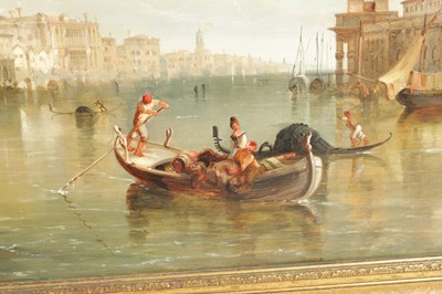 Lot 784 - JAMES HOLLAND (BRITISH 1799-1870) A LARGE 19TH CENTURY VENETIAN OIL ON CANVAS