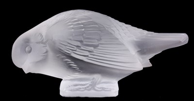 Lot 113 - R. LALIQUE, A FROSTED GLASS PAPERWEIGHT OF A...