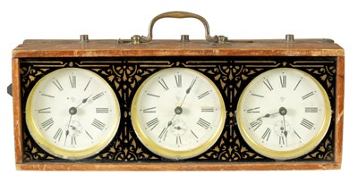 Lot 1249 - AN EARLY 20TH CENTURY AMERICAN TIME ZONE DESK CLOCK