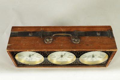 Lot 1249 - AN EARLY 20TH CENTURY AMERICAN TIME ZONE DESK CLOCK
