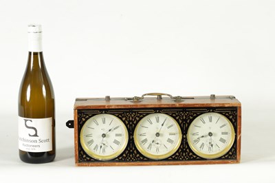 Lot 1249 - AN EARLY 20TH CENTURY AMERICAN TIME ZONE DESK CLOCK
