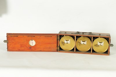Lot 1249 - AN EARLY 20TH CENTURY AMERICAN TIME ZONE DESK CLOCK