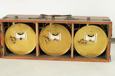 Lot 1249 - AN EARLY 20TH CENTURY AMERICAN TIME ZONE DESK CLOCK